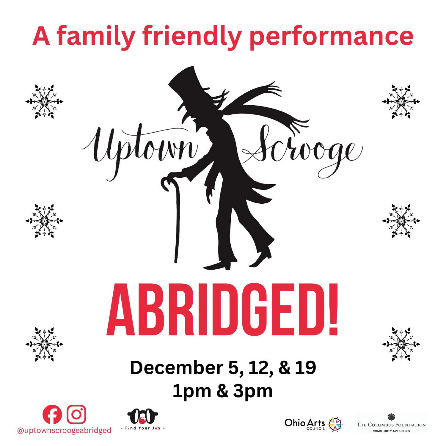Uptown Scrooge: Abridged! — Arts & culture in MadLab · Columbus, OH