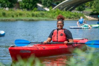 On Wednesdays, we get on the water with @WindroseOutdoor.

Every Wednesday in August you can take a kayak ride through #DowntownColumbus for just $10. Or grab a buddy and hop in a tandem for $20. 

These 30 min rides are a great way to spend a lunch break or end the workday. Walkups are welcome at the Main Street Bridge near Bicentennial Park, but your best bet is to sign-up online in advance (link in bio)

See you on the Scioto!