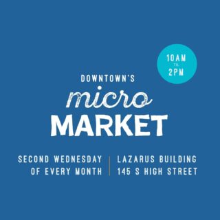 NEW! MICRO MARKETS IN THE LAZARUS BUILDING 

Join us for the first ever Downtown Micro Market next Wednesday, April 12 from 10 am - 2 pm at the Lazarus Building! What’s a Micro Market, you ask? 🤔⬇️

✨A small pop up market with treats, trinkets and more available for purchase 
✨Rotating vendors 
✨Rotating pop up lunch (including @dirtyfranksdogs and @tortillastreetfood) available inside the market 
✨Right upstairs from OSU Urban Arts Space LunchBucks distribution site
✨Located right next to @theparableparable — grab a drink or pastry (or both) and shop!

The details ⬇️
✨10 am - 2 pm
✨Happening the second Wednesday of each month
✨Located at 145 S High St in the Lazarus Building
✨Enter via High Street, through @theparableparable, or through the doors to @osuurbanartsspace 
✨Bike racks available on Town and High Street
✨Parking available in the Columbus Commons underground garage at 191 S Third Street 

Stay tuned for the vendor lineup! See ya there!

(P.S. — If you’re a vendor looking to sign up for future markets, DM us!)