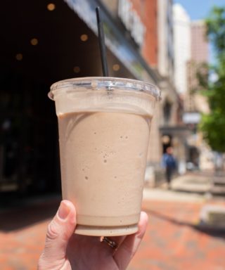 Warmer temps call for cool and refreshing breakfasts. Our go-to is the Peanut Butter Protein Smoothie from @LCGoat. Where are you grabbing a morning meal?
